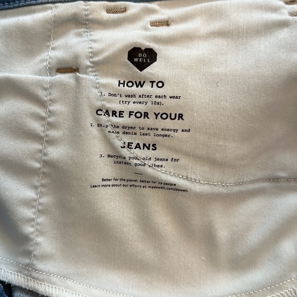 Madewell High-Rise Roadtripper Light Wash Supersoft Jeggings - Size 33 - Picture 8 of 13